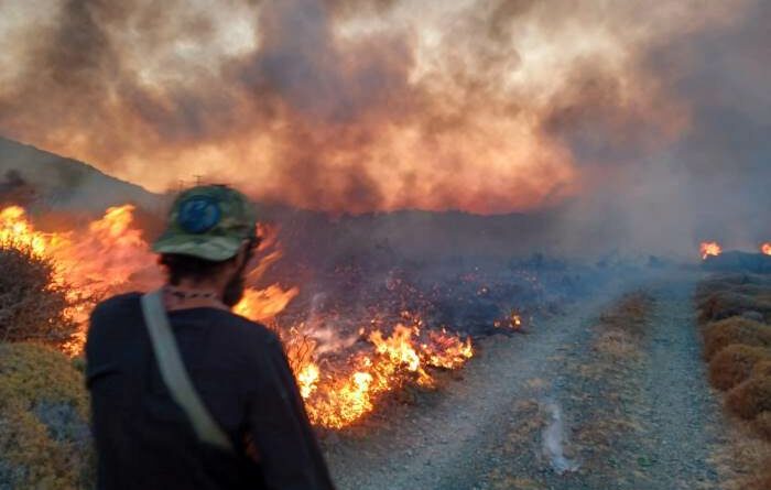 Σαμοθράκη – Η μεγάλη μάχη με τη φωτιά στους Άνω Καρυώτες